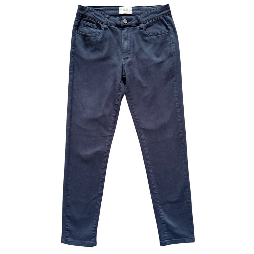 BKE Buckle Pants Women's Sz 28 Blue Navy Casual Straight leg Ankle Office Causal